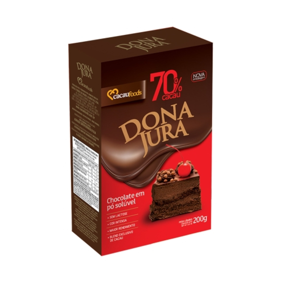 CHOC PO D JURA 70% CACAU ALCAL