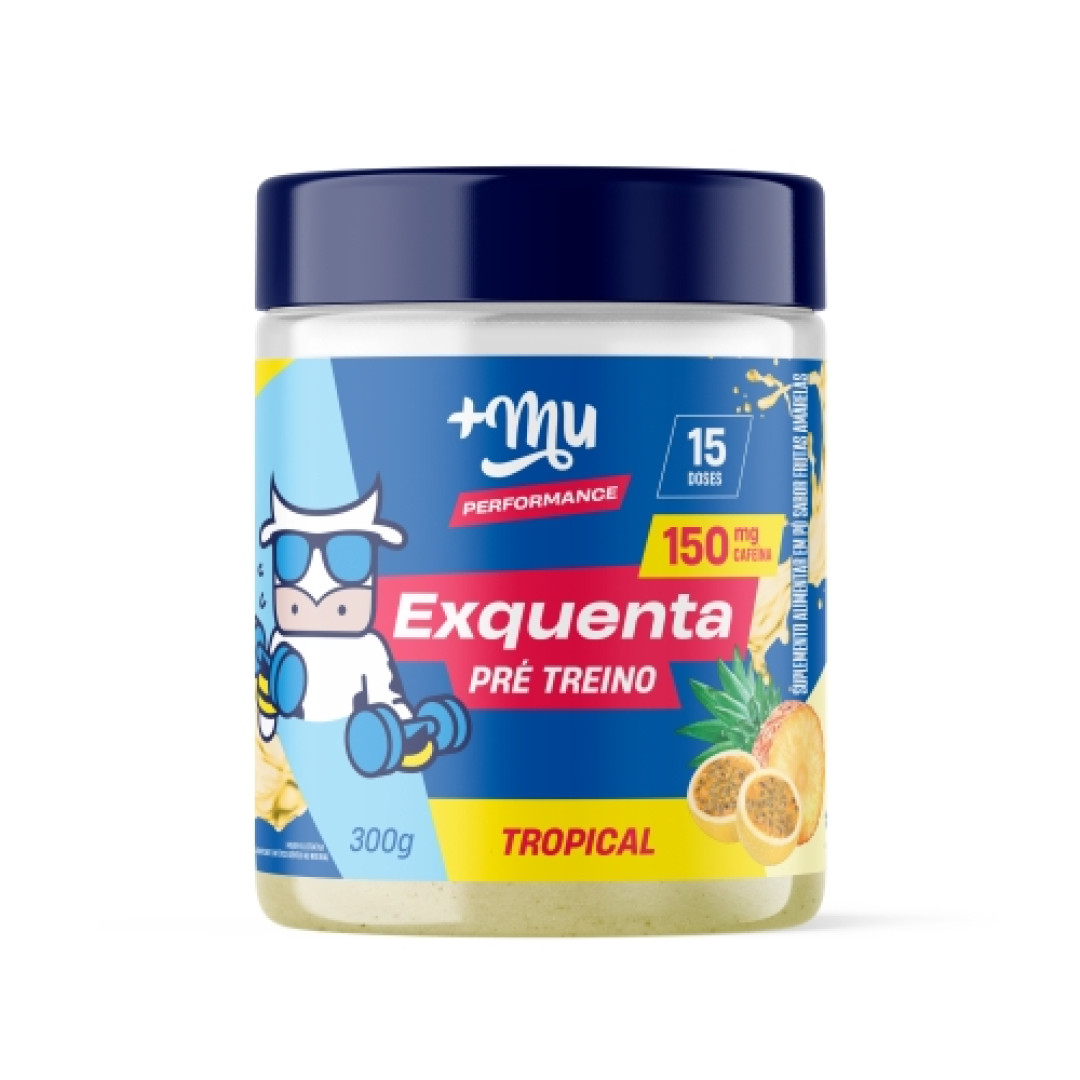 Detalhes do produto Pre Treino Exquenta 300G Mais Mu Tropical