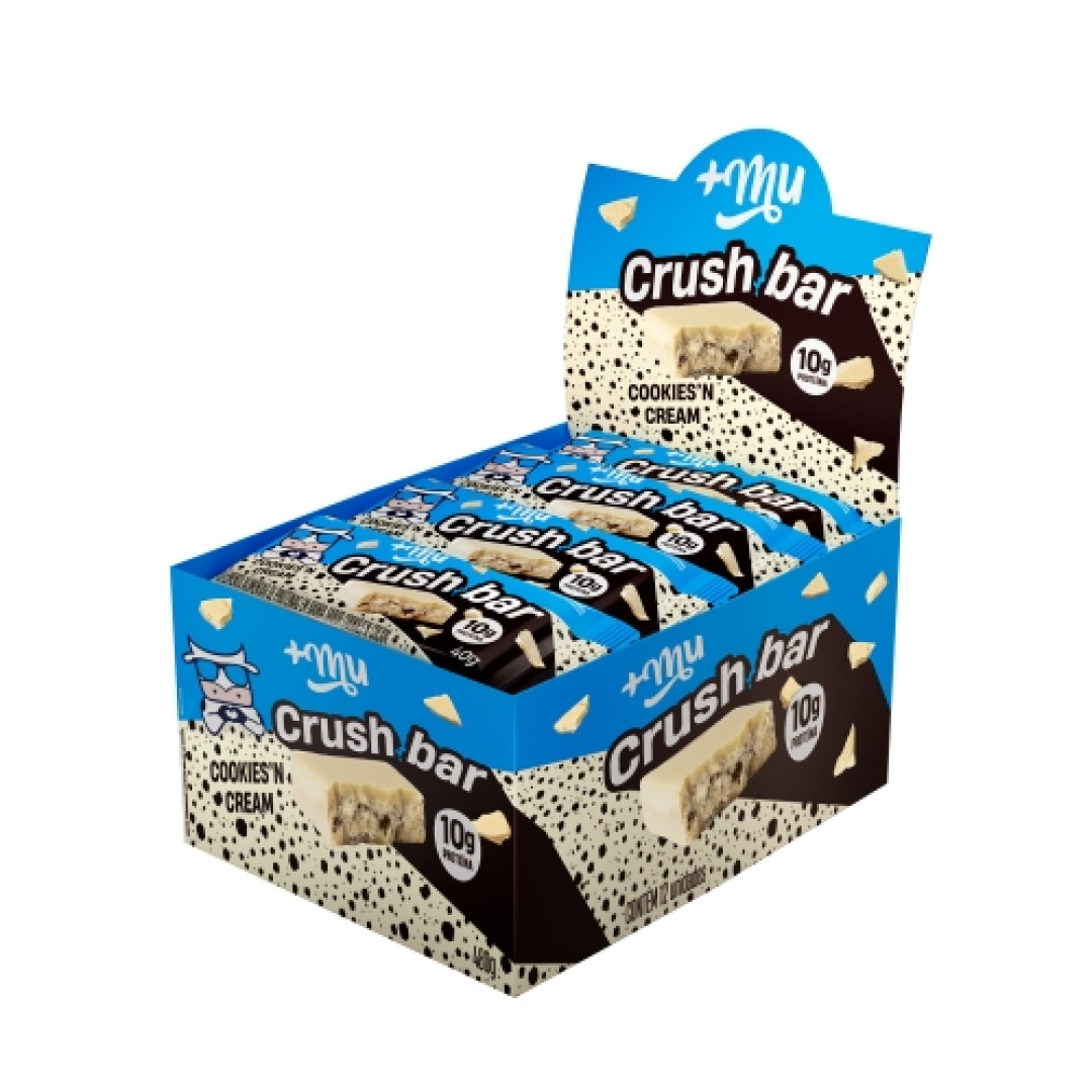 Detalhes do produto Barra Proteina Crush Bar 40Gr Mais Mu Cookies