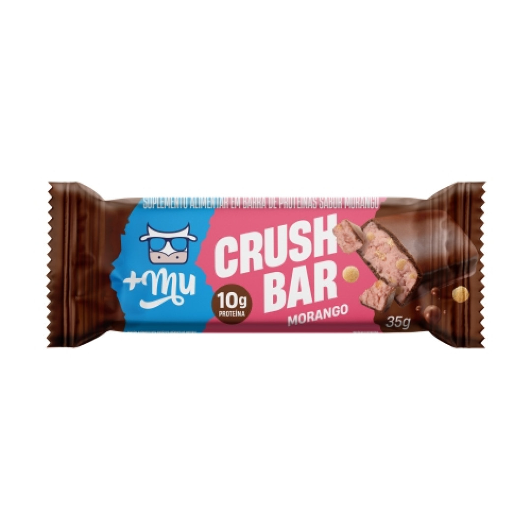 Detalhes do produto Barra Proteina Crush Bar 35Gr Mais Mu Morango