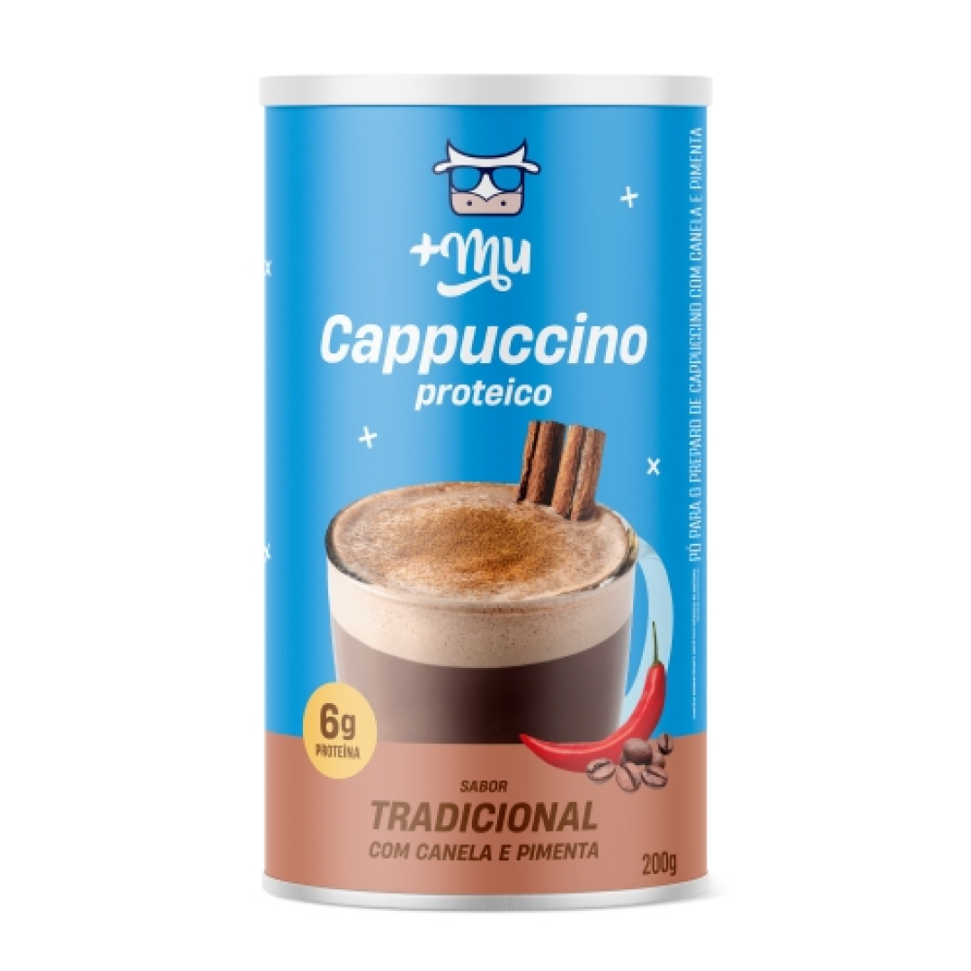 Detalhes do produto Cappuccino Proteico 200Gr Mais Mu Tradicional