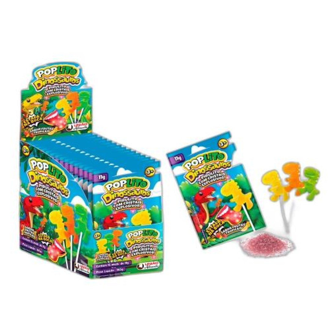 Detalhes do produto Pirl Poplito Dinossauros Dp 15X11Gr Unia Frutas Tropicai