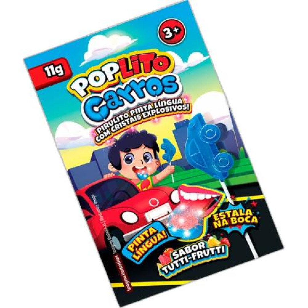 Detalhes do produto Pirl Pop Lito Carros Dp 15X11Gr Uniao Tutti Frutti