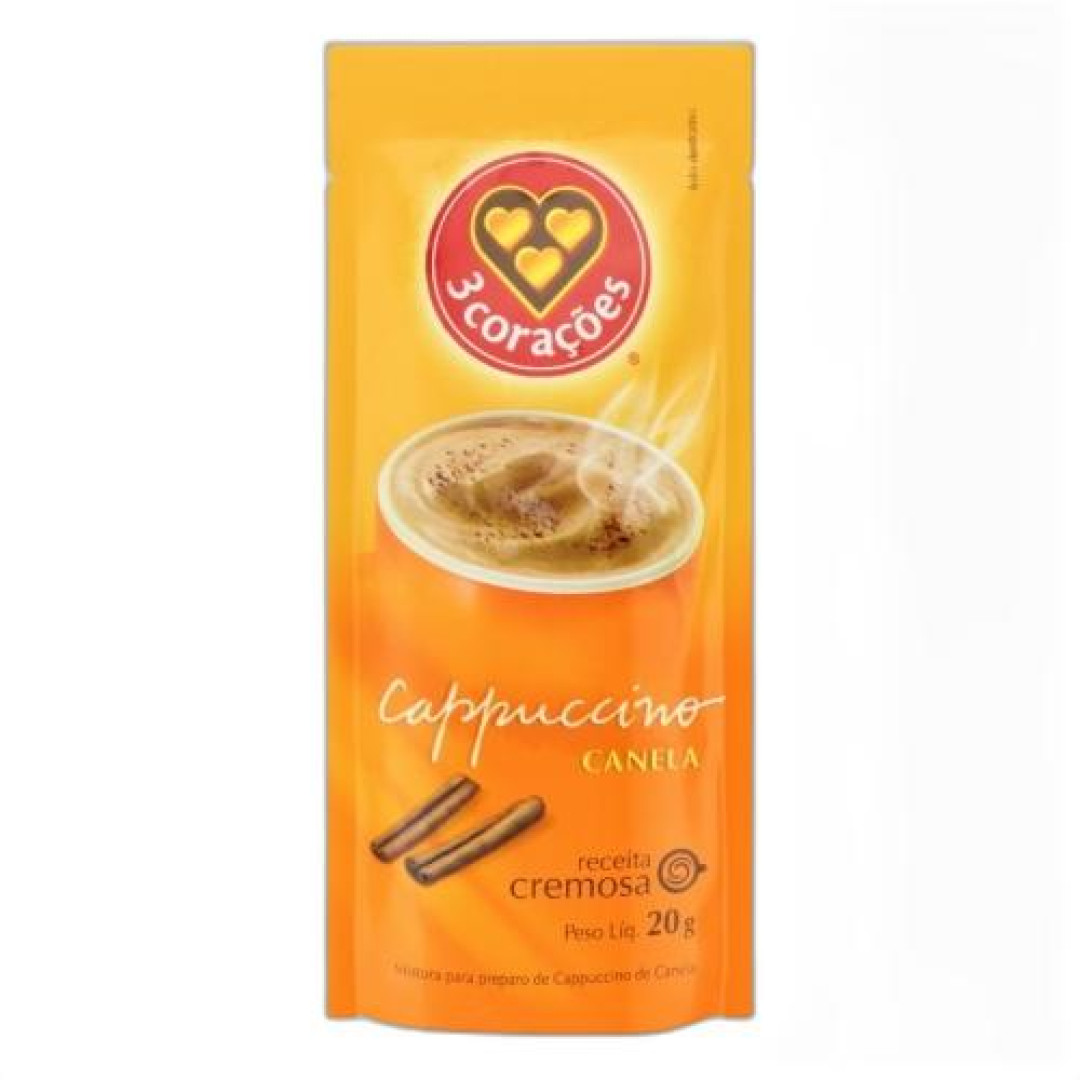 Detalhes do produto Cappuccino 50X20Gr Tres Coracoes Canela