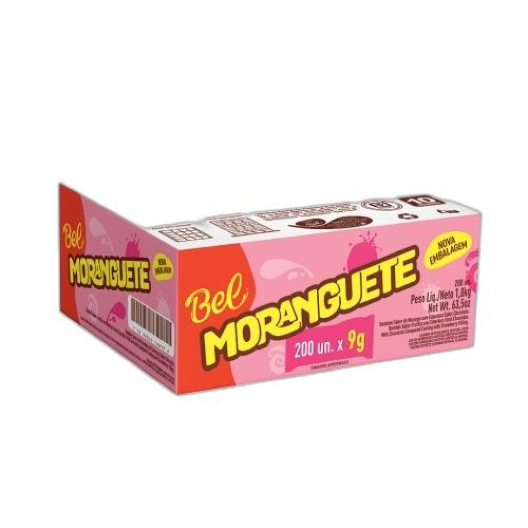 Detalhes do produto Choc Moranguete 200X09Gr (1800Gr)  Bel Morango