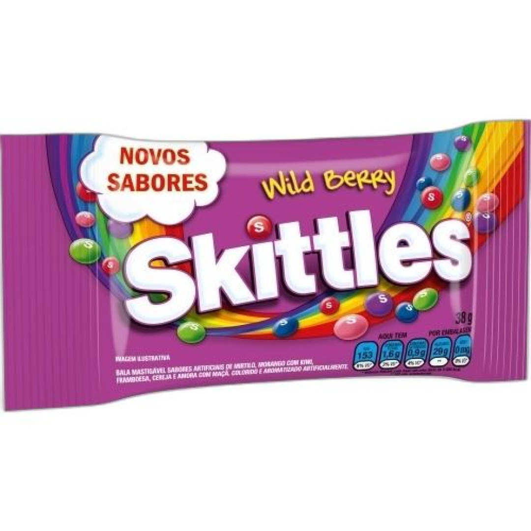 Detalhes do produto Bala Skittles 14X38Gr Mars Wild Berry