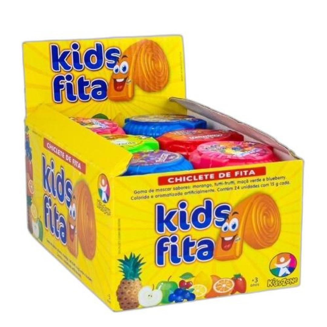 Detalhes do produto X Chicle Twist Kids Fita Dp 24Un         Sortido