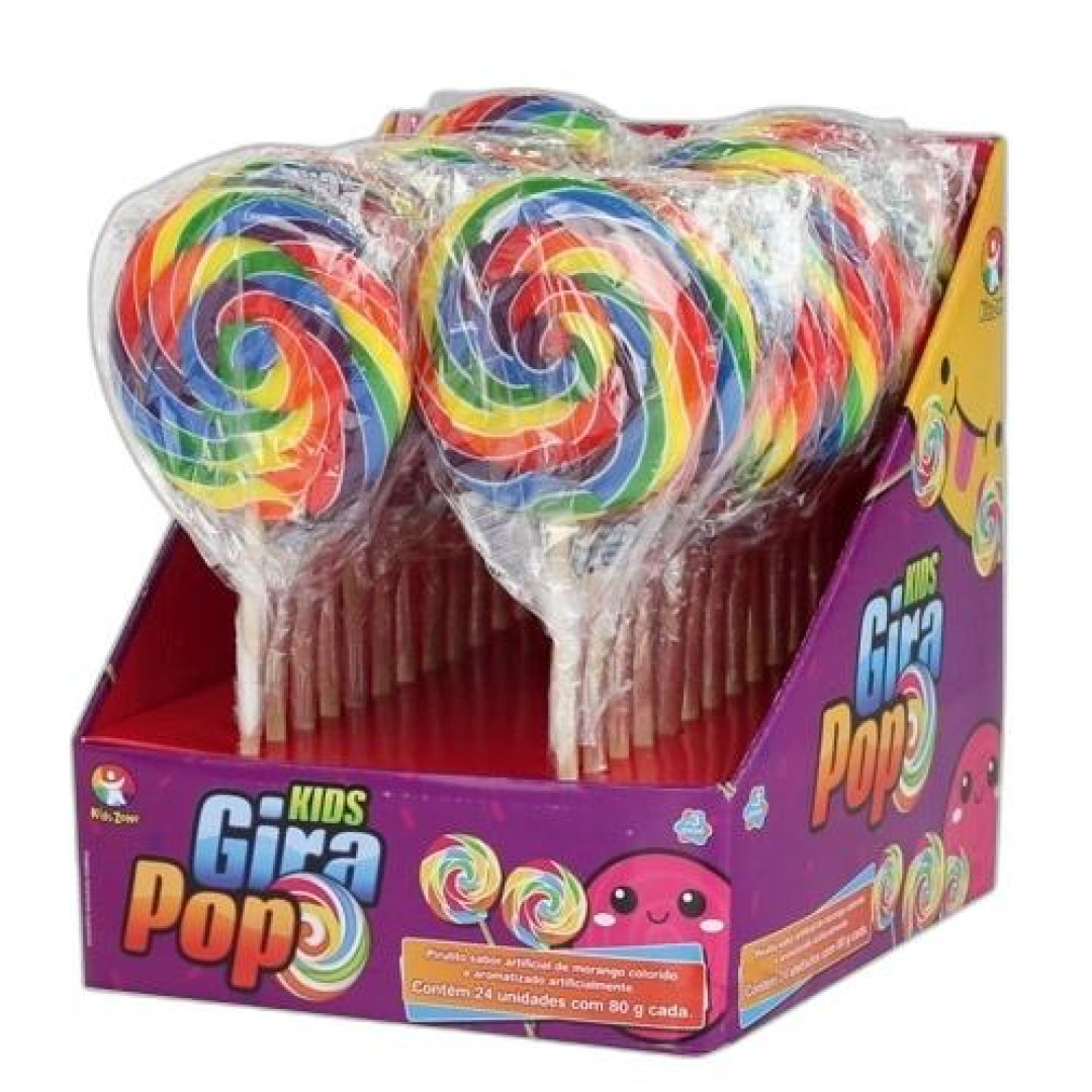 Detalhes do produto X Pirl Gira Pop Dp 24X79Gr Kids Zone Sortido