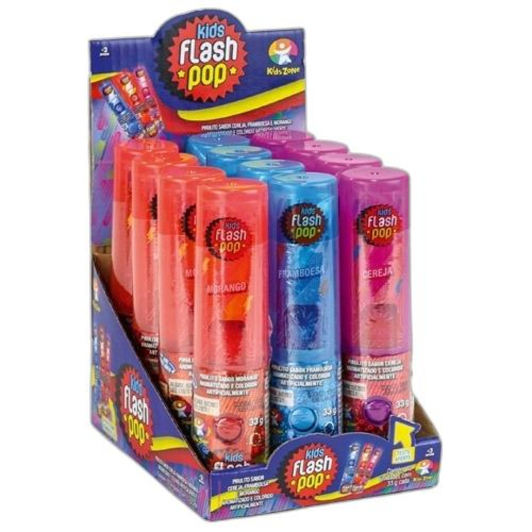 Detalhes do produto Pirl Flash Pop Dp 12Un Kids Zone Sortidos
