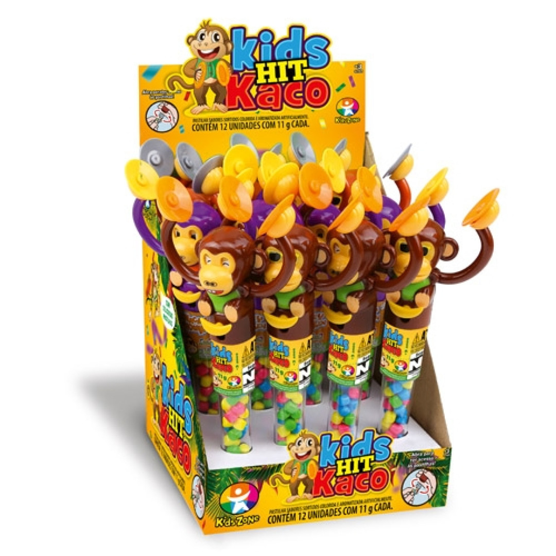 Detalhes do produto X Brinq Past Kaco Hits 12X11Gr Kids Zone Sortidos