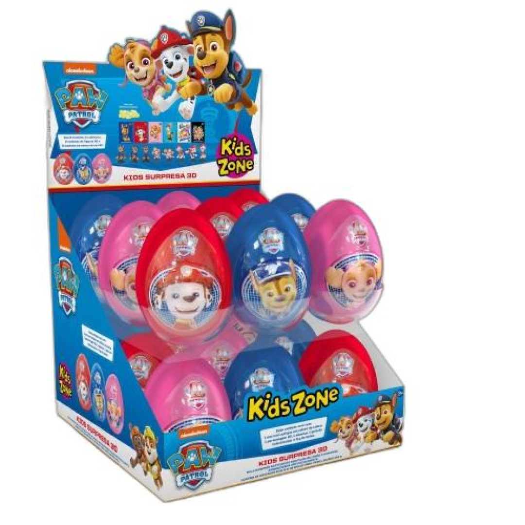 Detalhes do produto Ovo Surpresa Patrulha Canina 18Un Kids .