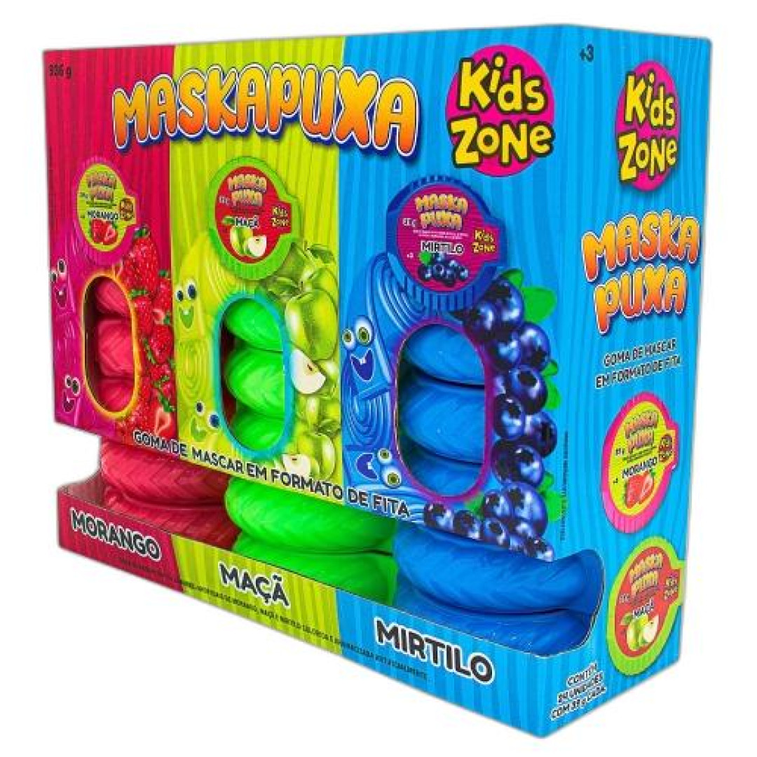 Detalhes do produto Chicle Maskapuxa Dp 24Un Kids Zone Sortido