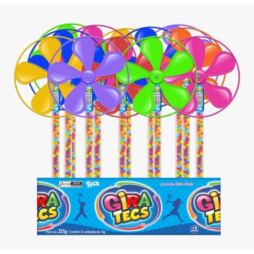 Detalhes do produto X Confeito Giratecs 15X15G Tecs Tutti Frutti