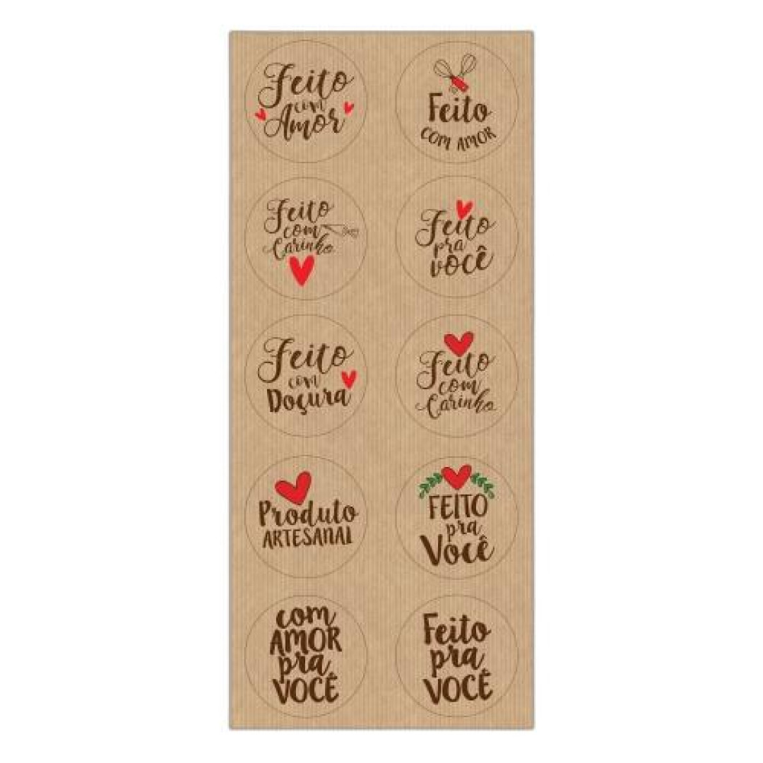 Detalhes do produto X Adesivo Red Feito P/voce 30Un Packpel Adesivo