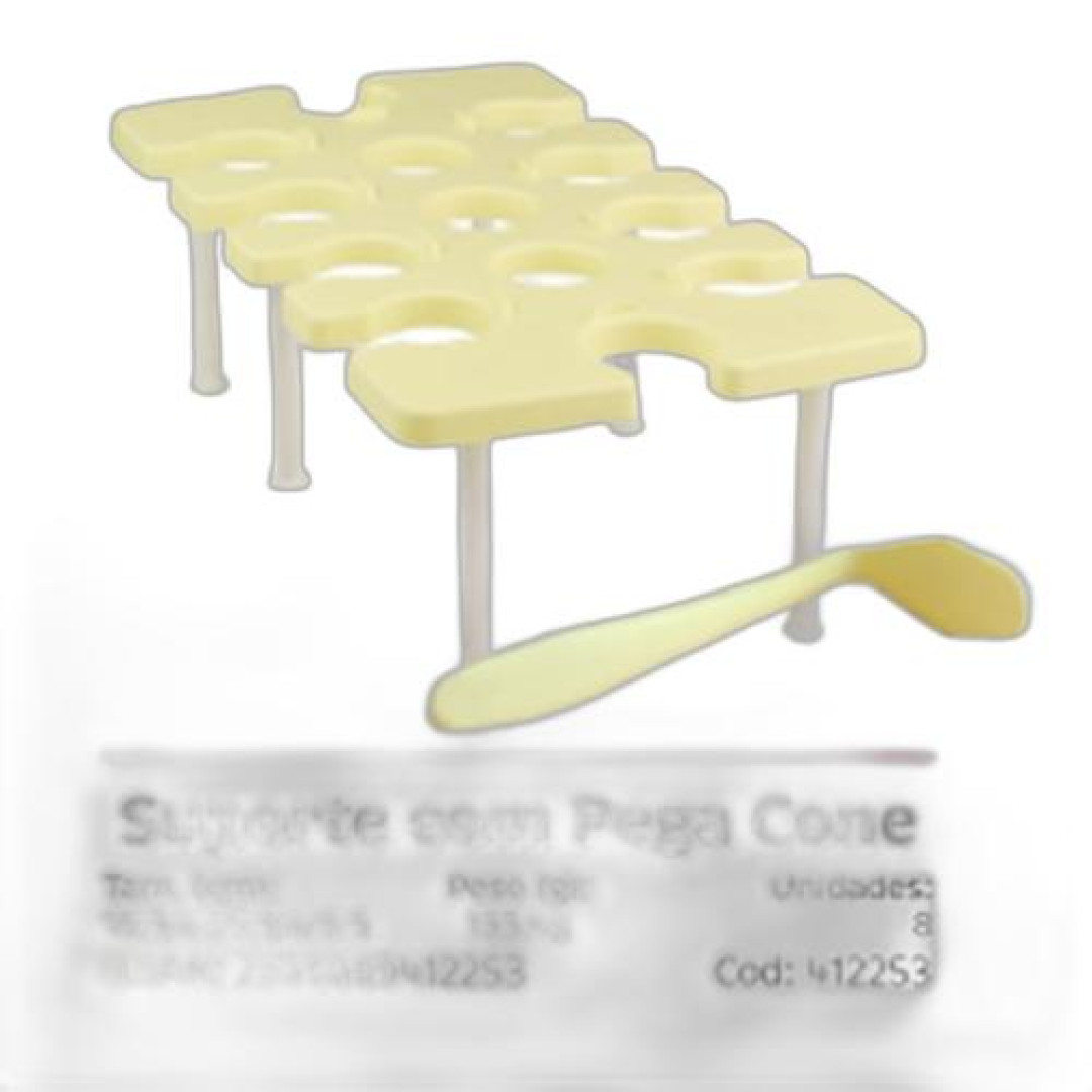 Detalhes do produto X Suporte C/ Pega Cone 1Un Bluestar Amarelo