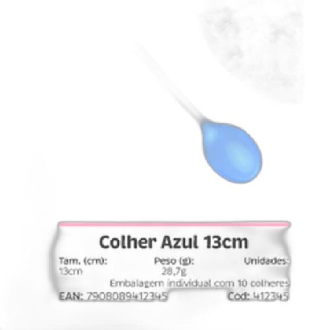 Detalhes do produto X Kit Colher Pc 10Un Bluestar Azul