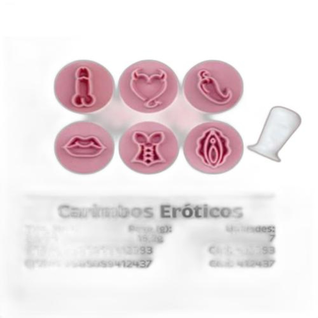Detalhes do produto X Kit Carimbos Eroticos 10Un Bluestar Rosa Bebe