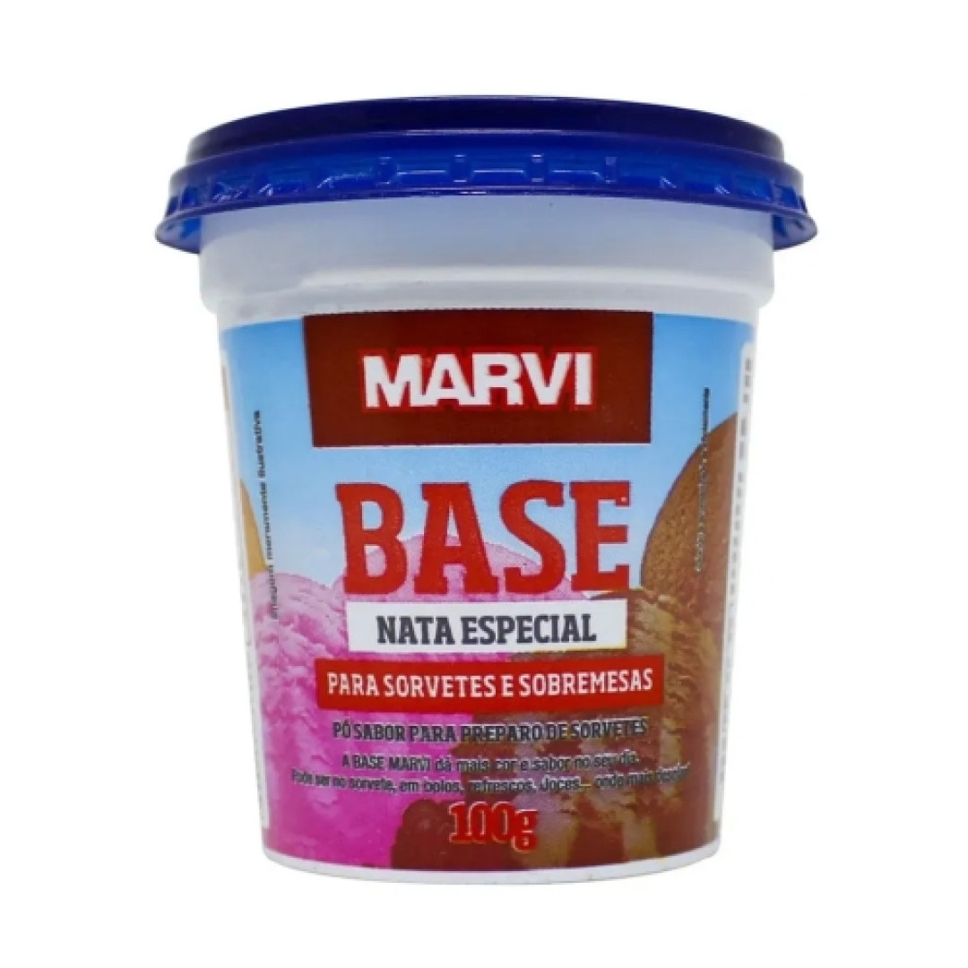 Detalhes do produto Sabor Po Base Para Sorvetes 100Gr Marvi Nata Especial