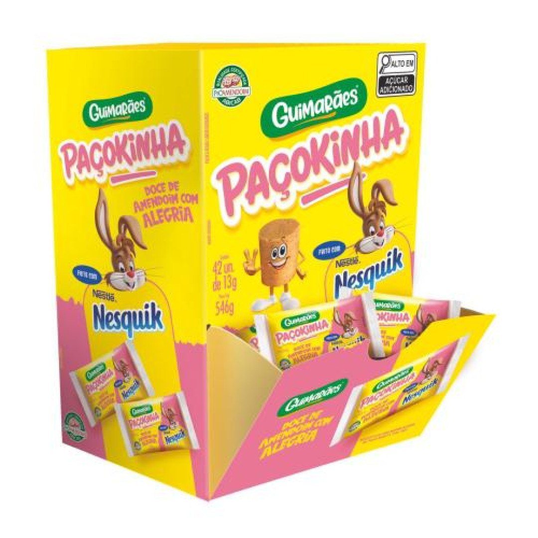 Detalhes do produto Pacoca Rolha Nesquik 546Gr Guimaraes .