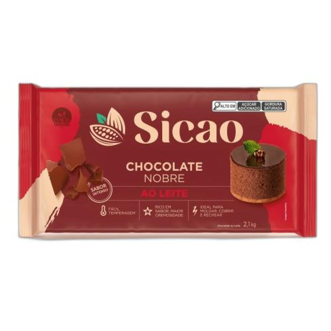 Detalhes do produto Cobert Nobre 2,1Kg Sicao Ao Leite