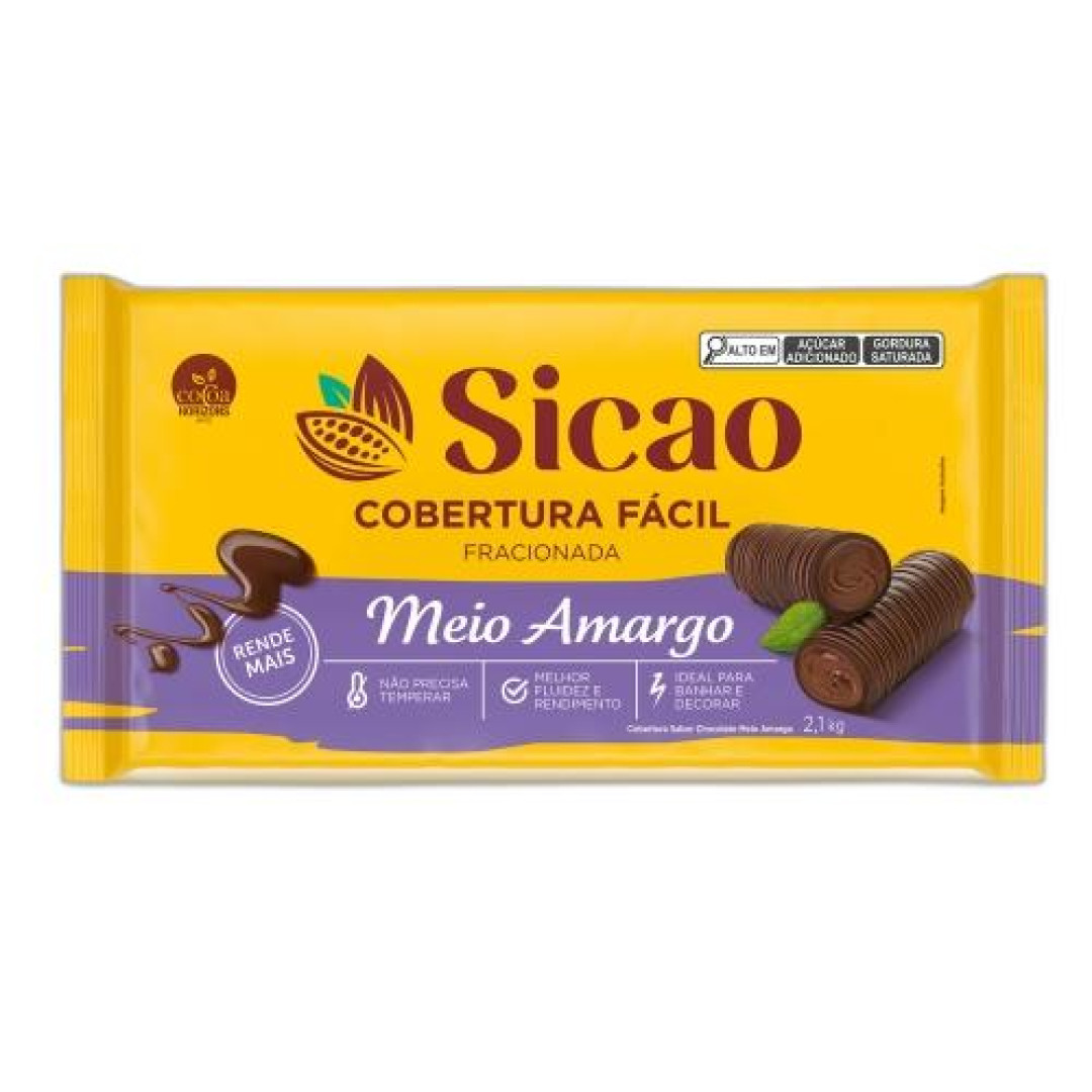 Detalhes do produto Cobert Frac Facil 2,1Kg Sicao Meio Amargo