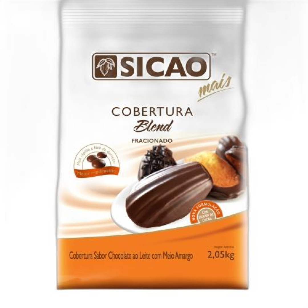 Detalhes do produto Cobert Frac Gotas Mais Blend 2,05Kg Sica Leite.m Amargo