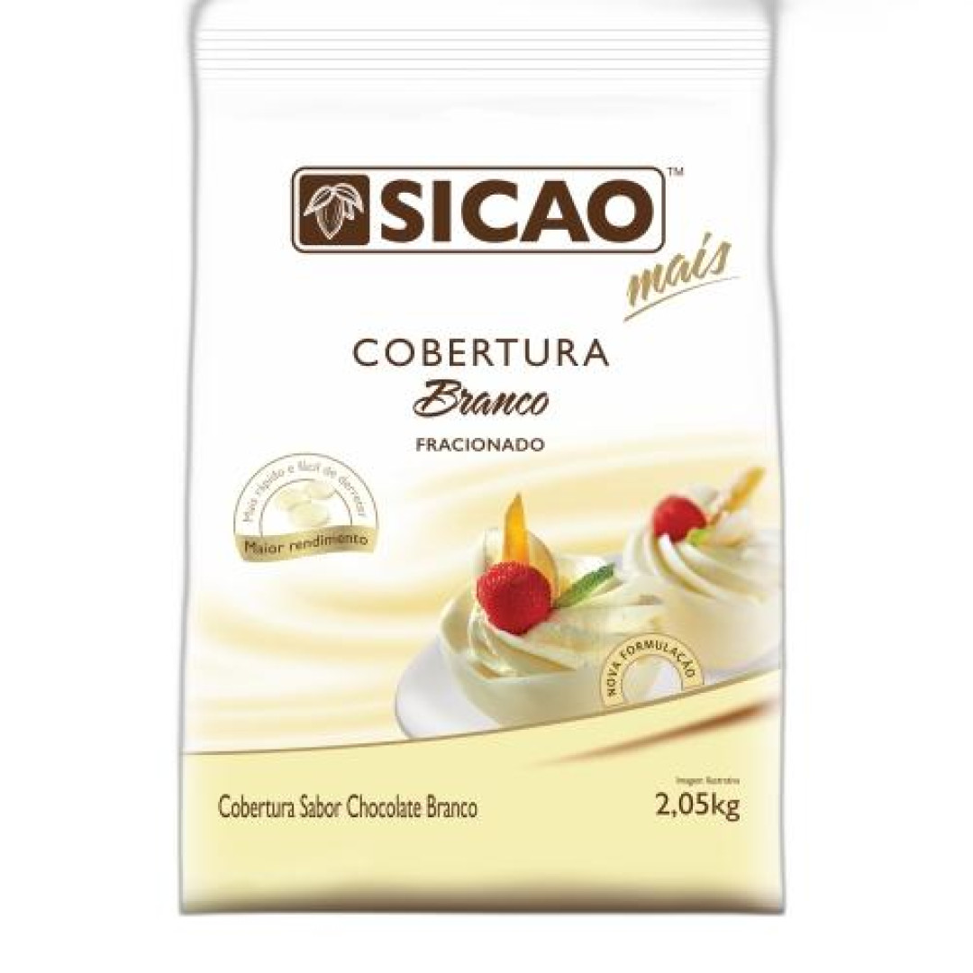 Detalhes do produto Cobert Frac Gotas Mais 2,05Kg Sicao Choc Bco
