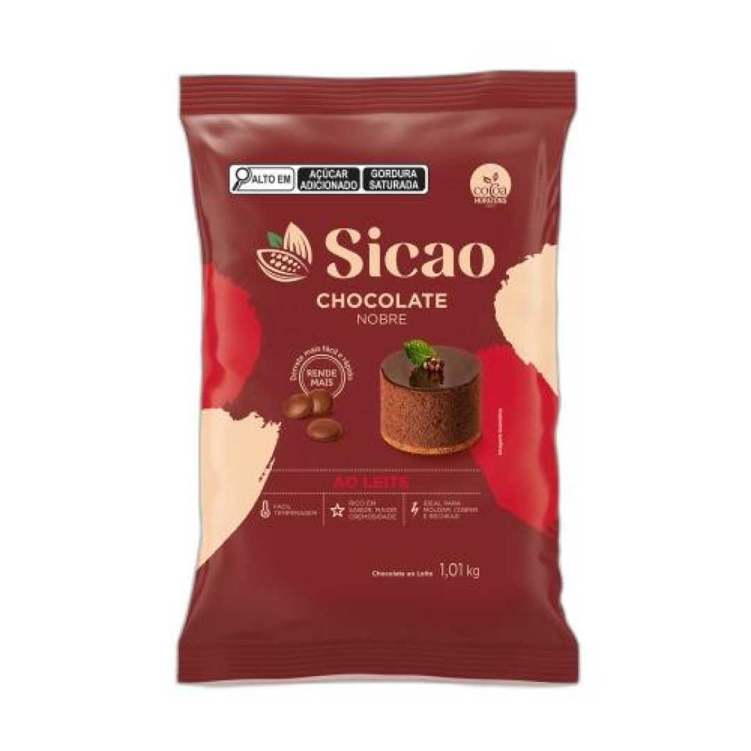 Detalhes do produto Cobert Gotas Nobre 1,01Kg Sicao  Ao Leite
