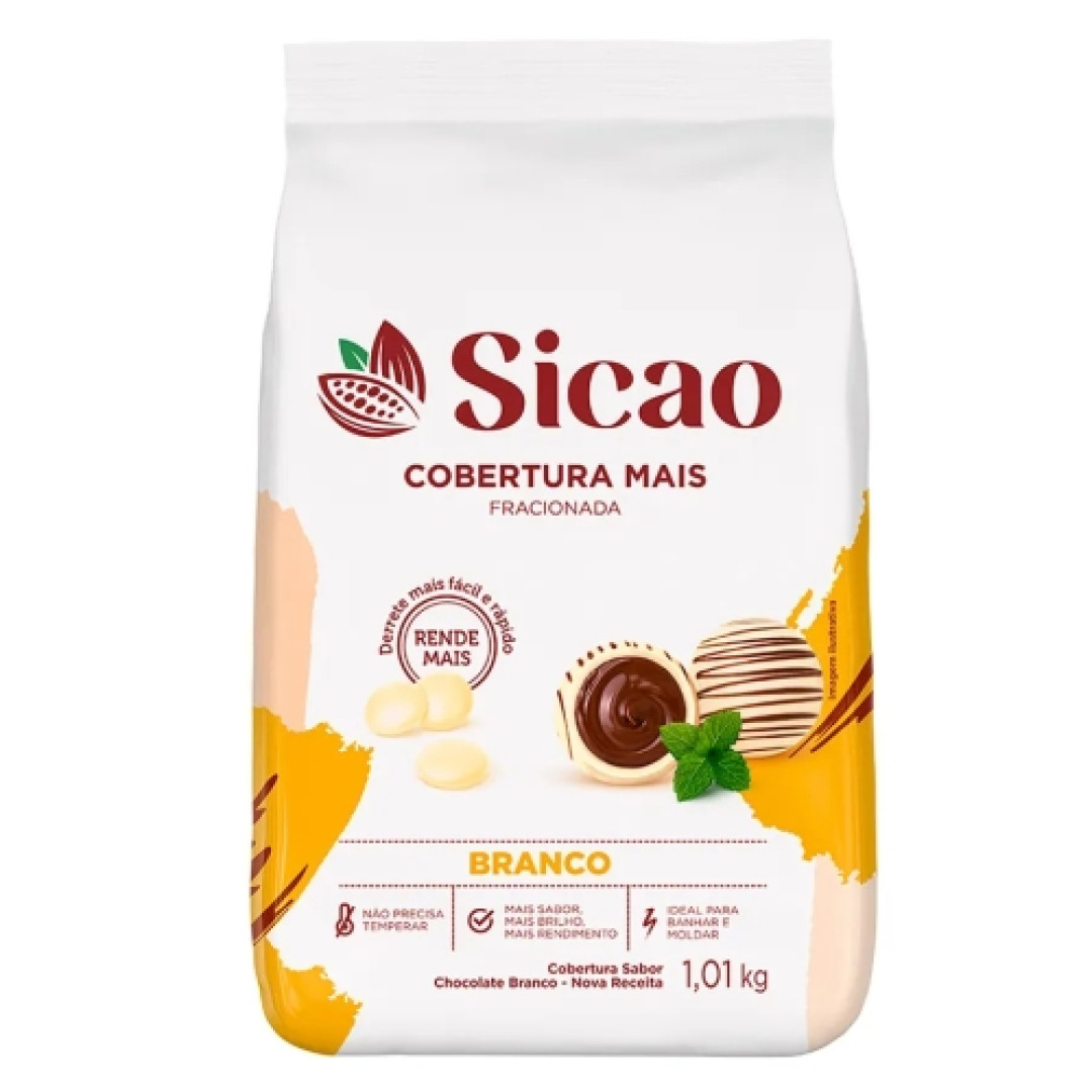 Detalhes do produto Cobert Frac Gotas Mais 1,01Kg Sicao Choc Bco