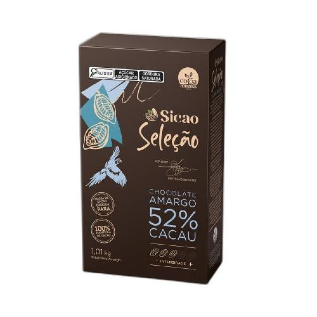 Detalhes do produto Choc Selecao 52% 1,01Kg Sicao Amargo