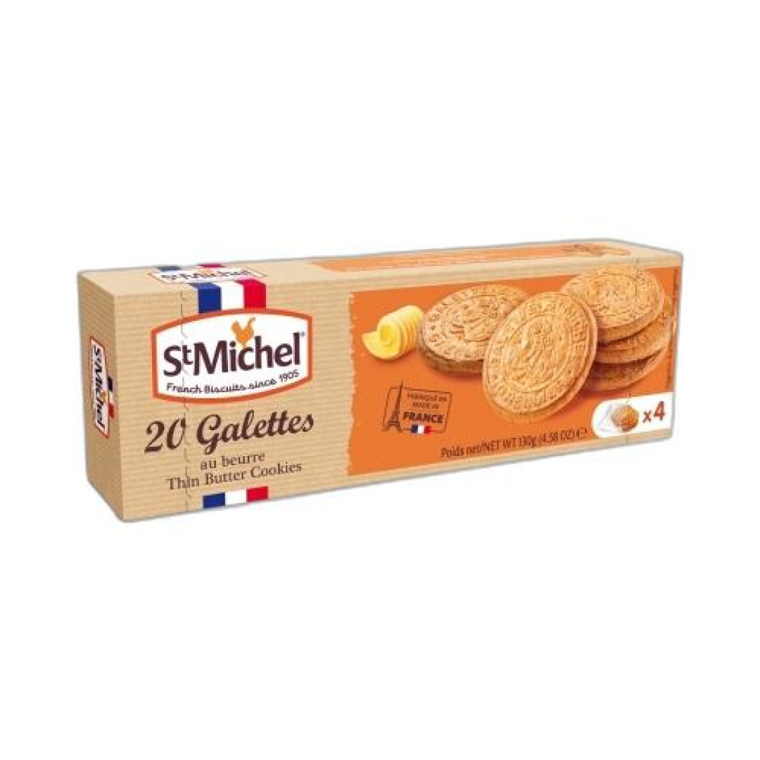 Detalhes do produto Bisc 20 Grandes Galettes 130Gr St Michel Manteiga