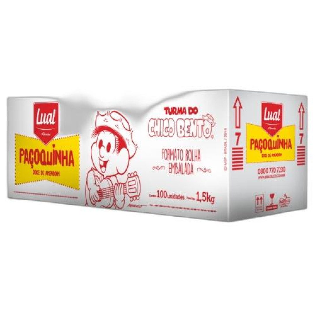 Detalhes do produto Pacoca C.bento Rolha Embr Cx 100X15Gr Lu Amendoim