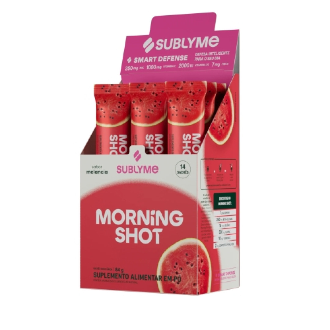 Detalhes do produto Supl Alim Morning Shot Sc 6Gr Sublyme Melancia