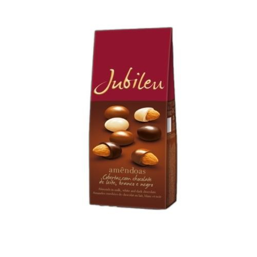 Detalhes do produto Amendoas Mix Cob Choc 180Gr Jubileu Choc.sort