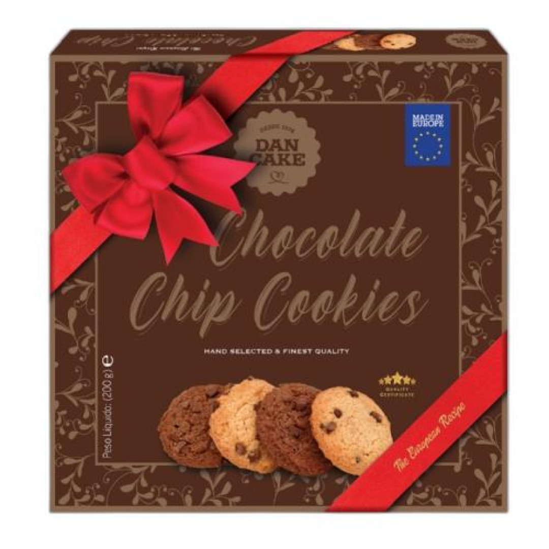 Detalhes do produto Bisc Cookie 200Gr Dan Cake Gotas Choc