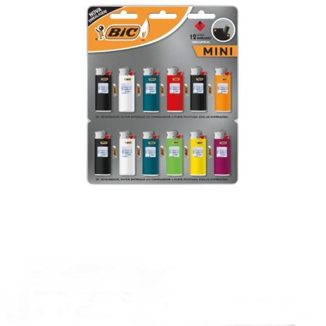 Detalhes do produto Isqueiro 12Un Mini Bic .