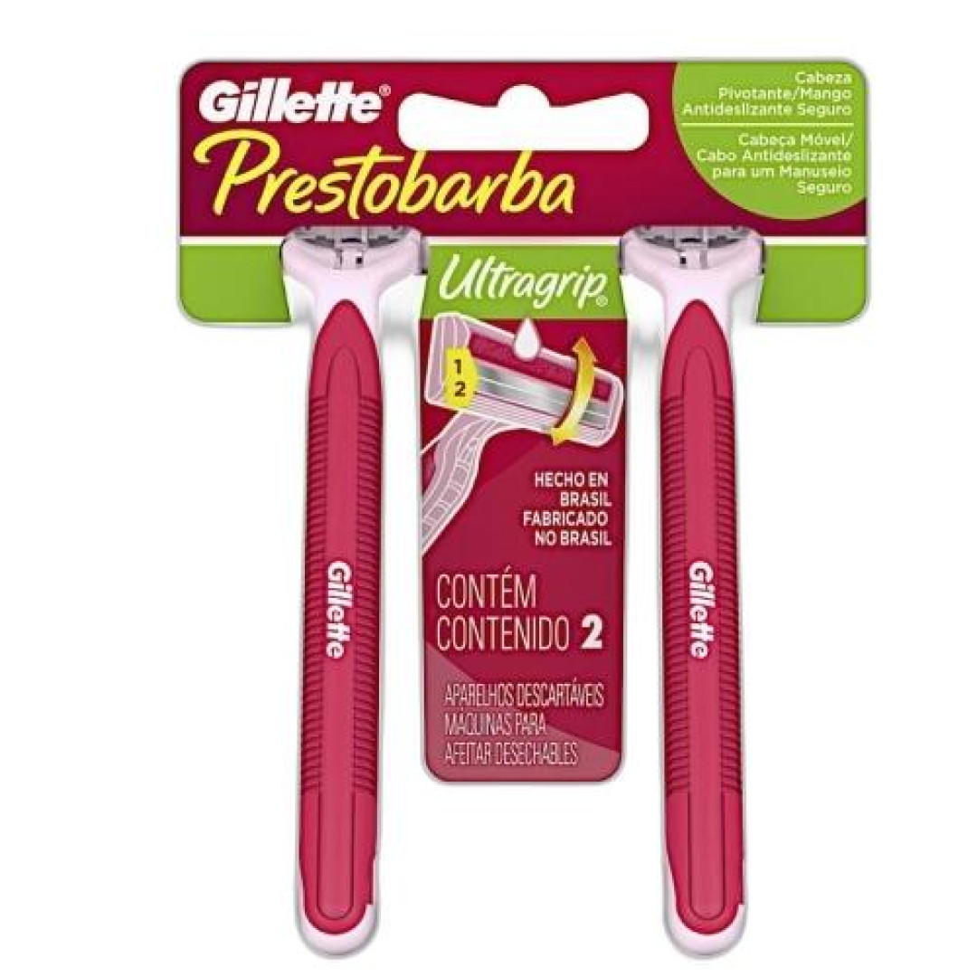 Detalhes do produto Ap Prestobarba Ultragrip 2Un Gillette Feminino