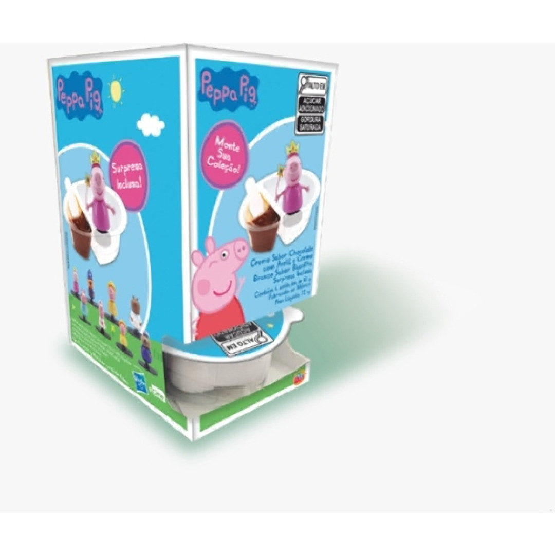 Detalhes do produto Ovo Surpresa Peppa Pig 4Un Bazooka Creme Avela