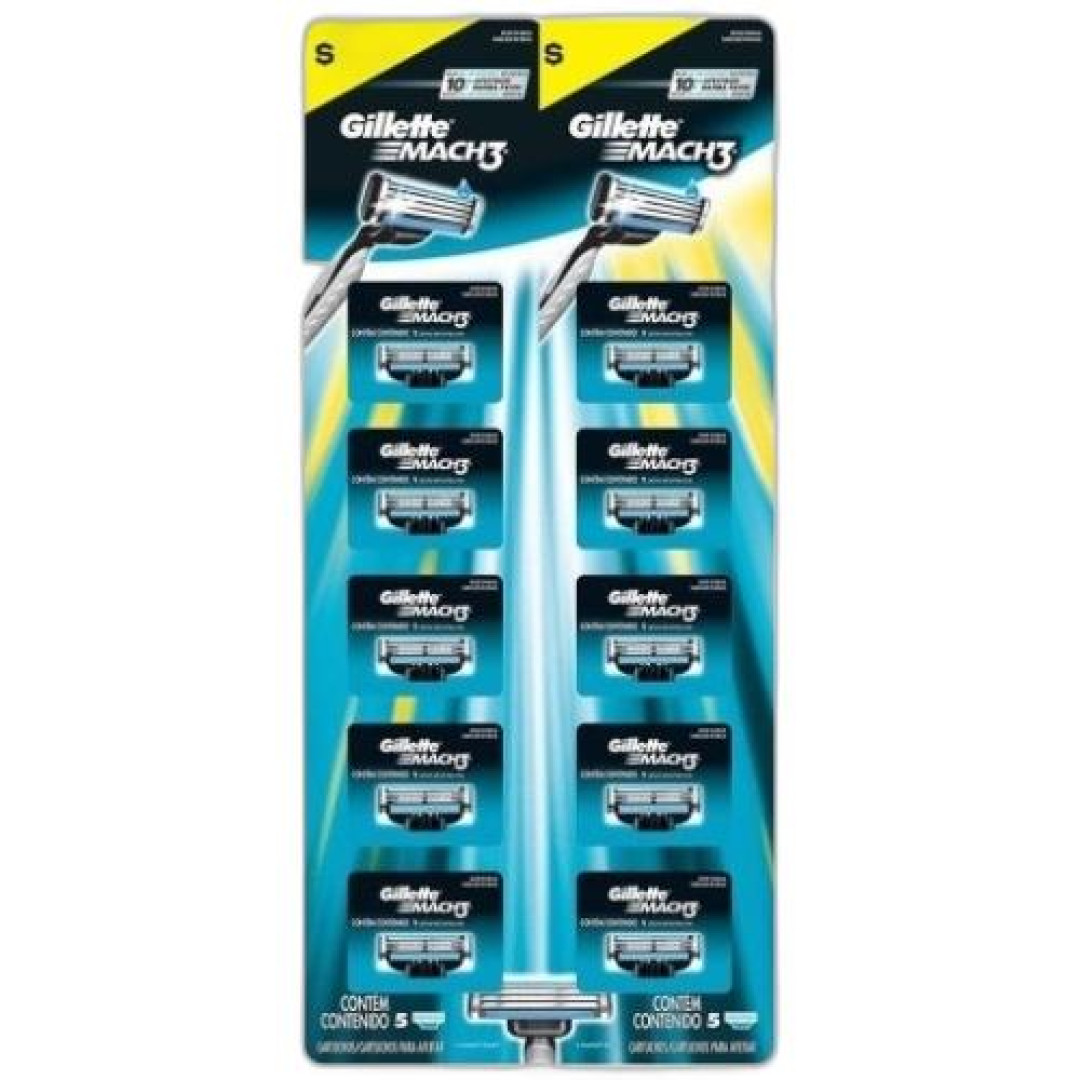 Detalhes do produto Carga Mach 3 C/ 10Un Movel Gillette .