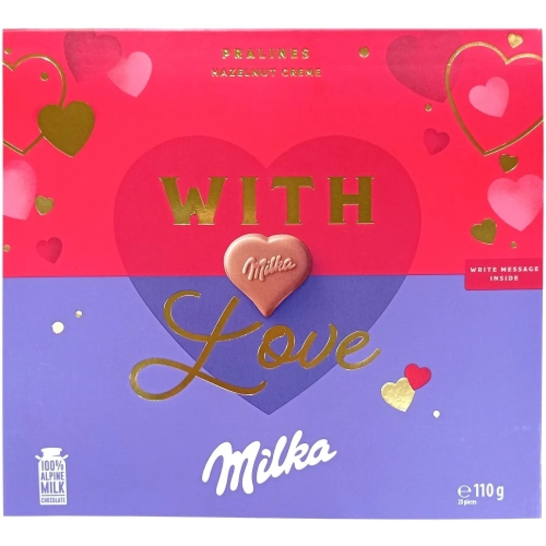 Detalhes do produto Choc Milka With Love 110Gr Alpha Candies .