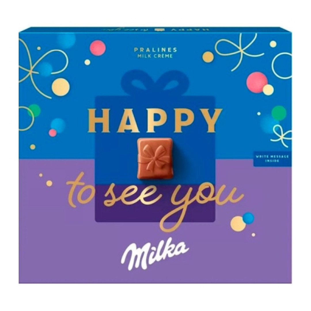 Detalhes do produto Choc Milka Happy To 110Gr Alpha Candies .