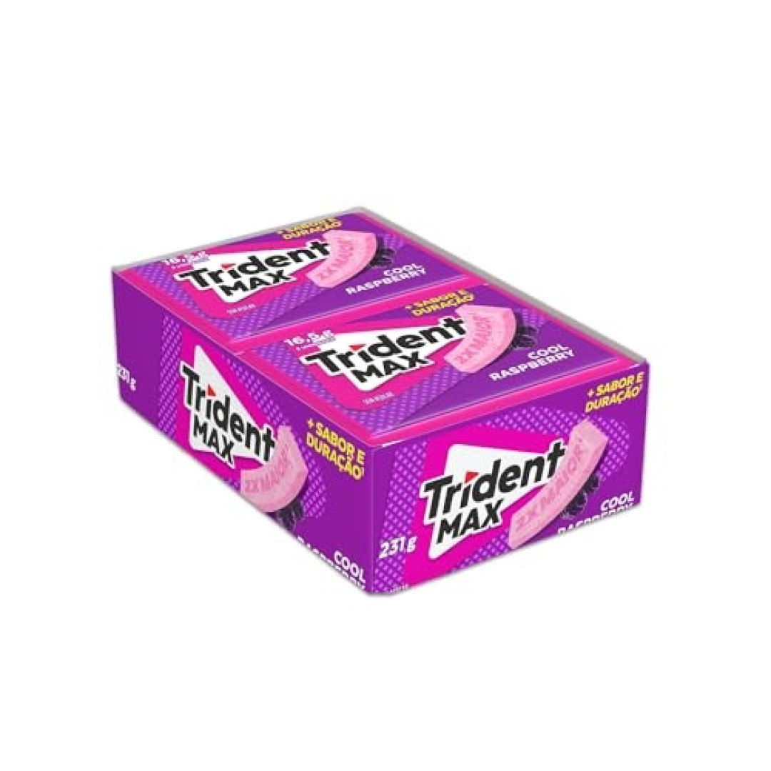 Detalhes do produto Chicle Trident Max 14X16,5Gr Mdlz Raspberry