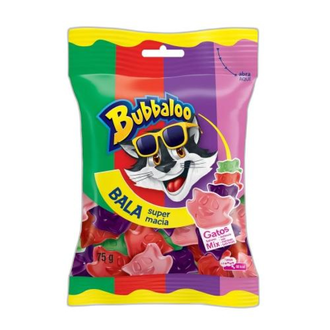 Detalhes do produto Bala Bubbaloo Gatos  75Gr Mondelez Frutas