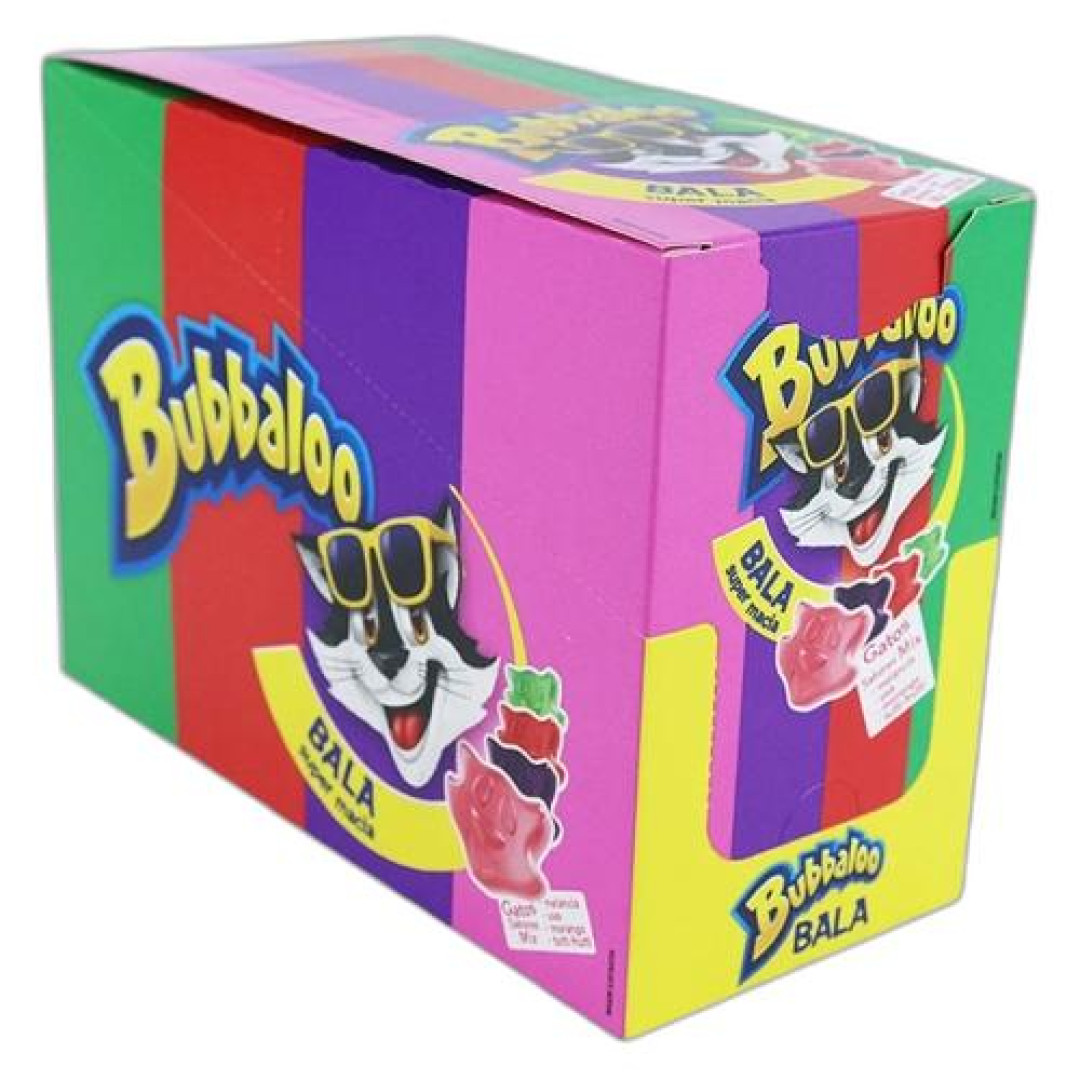 Detalhes do produto Bala Bubba Gatos Mix Dp 12X15Gr Mondelez Frutas