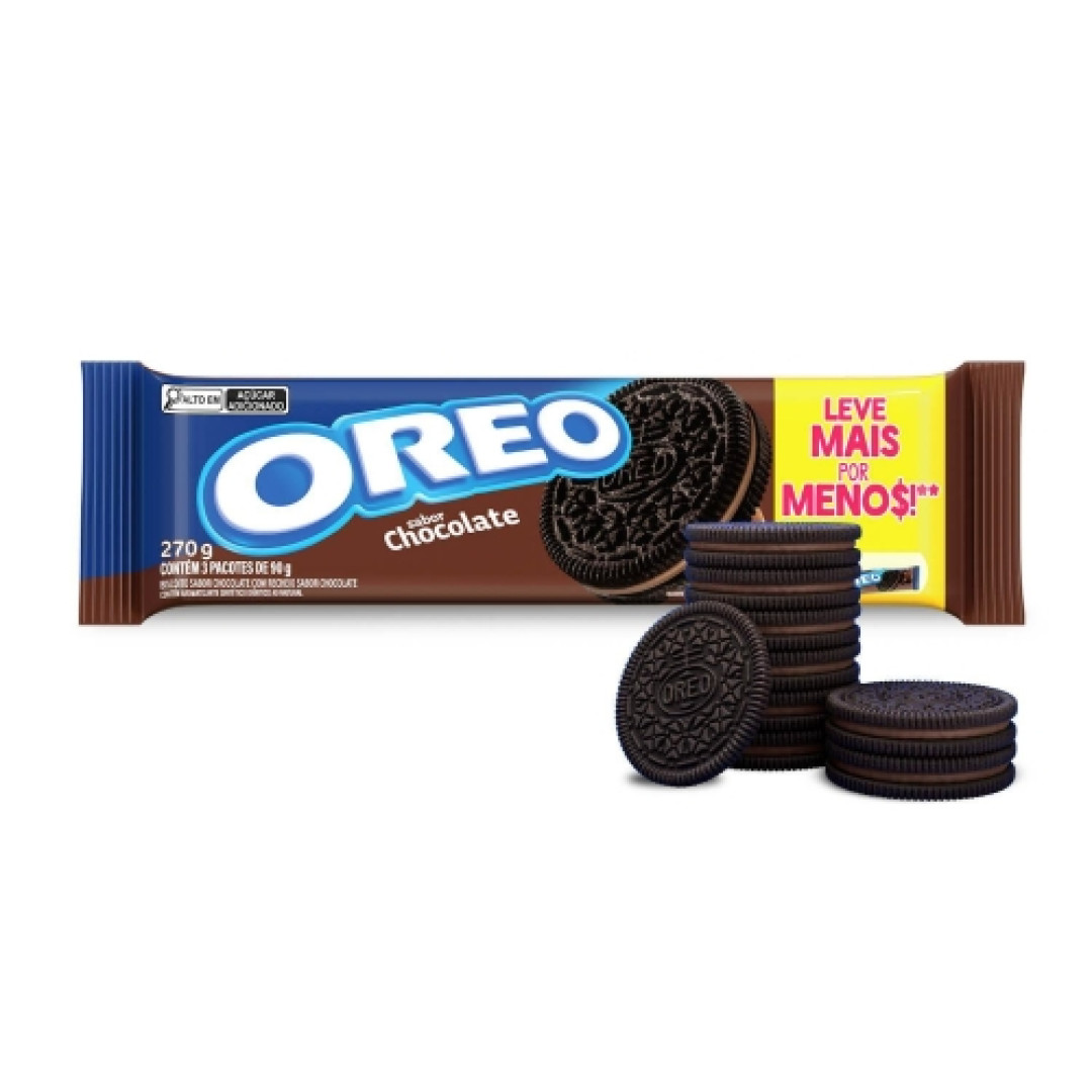 Detalhes do produto Bisc Rech Oreo 3X90Gr Nabisco Chocolate