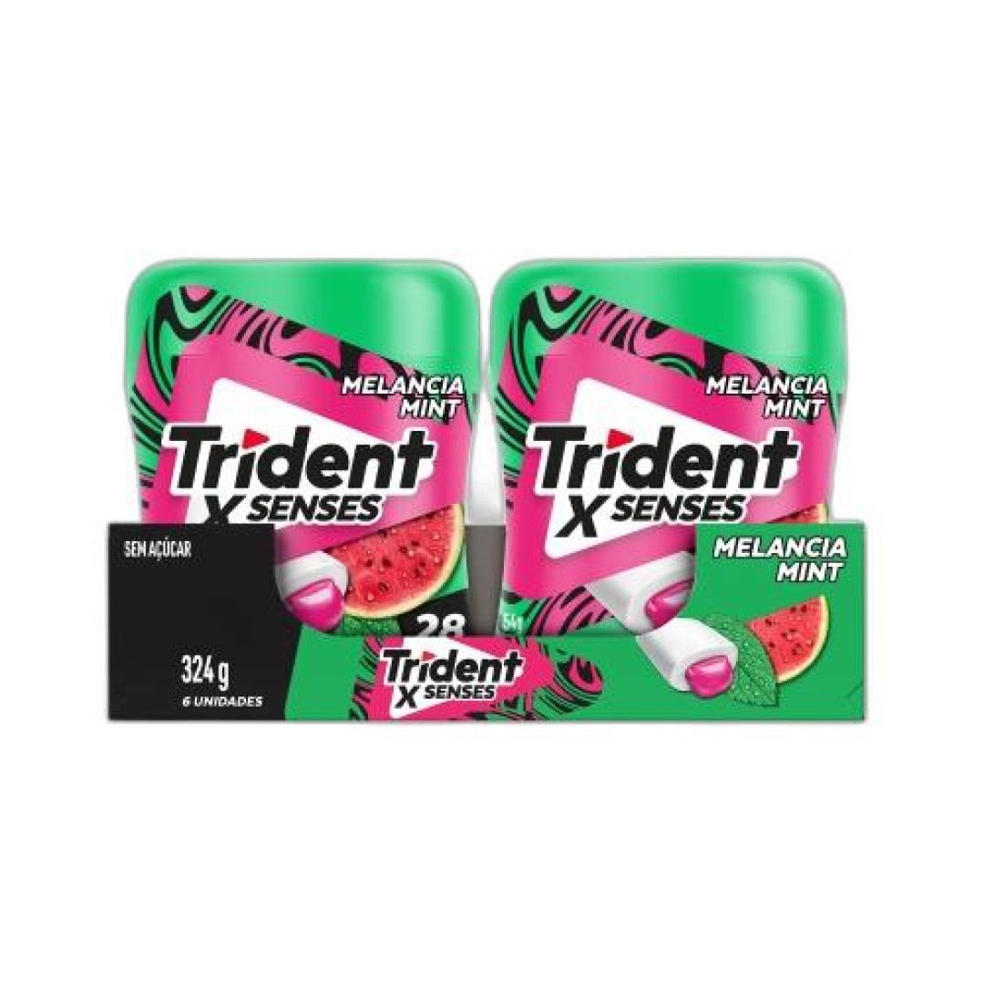 Detalhes do produto Chicle Trident X Senses Gf 54Gr Mondelez Melancia.menta