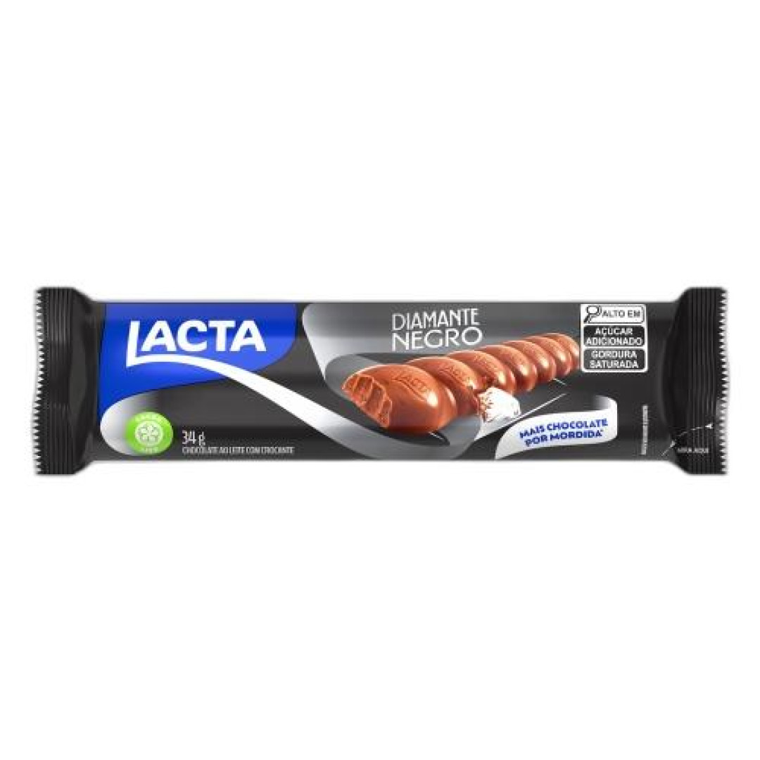 Detalhes do produto Choc Diamante Negro 12X34Gr Lacta Crocante