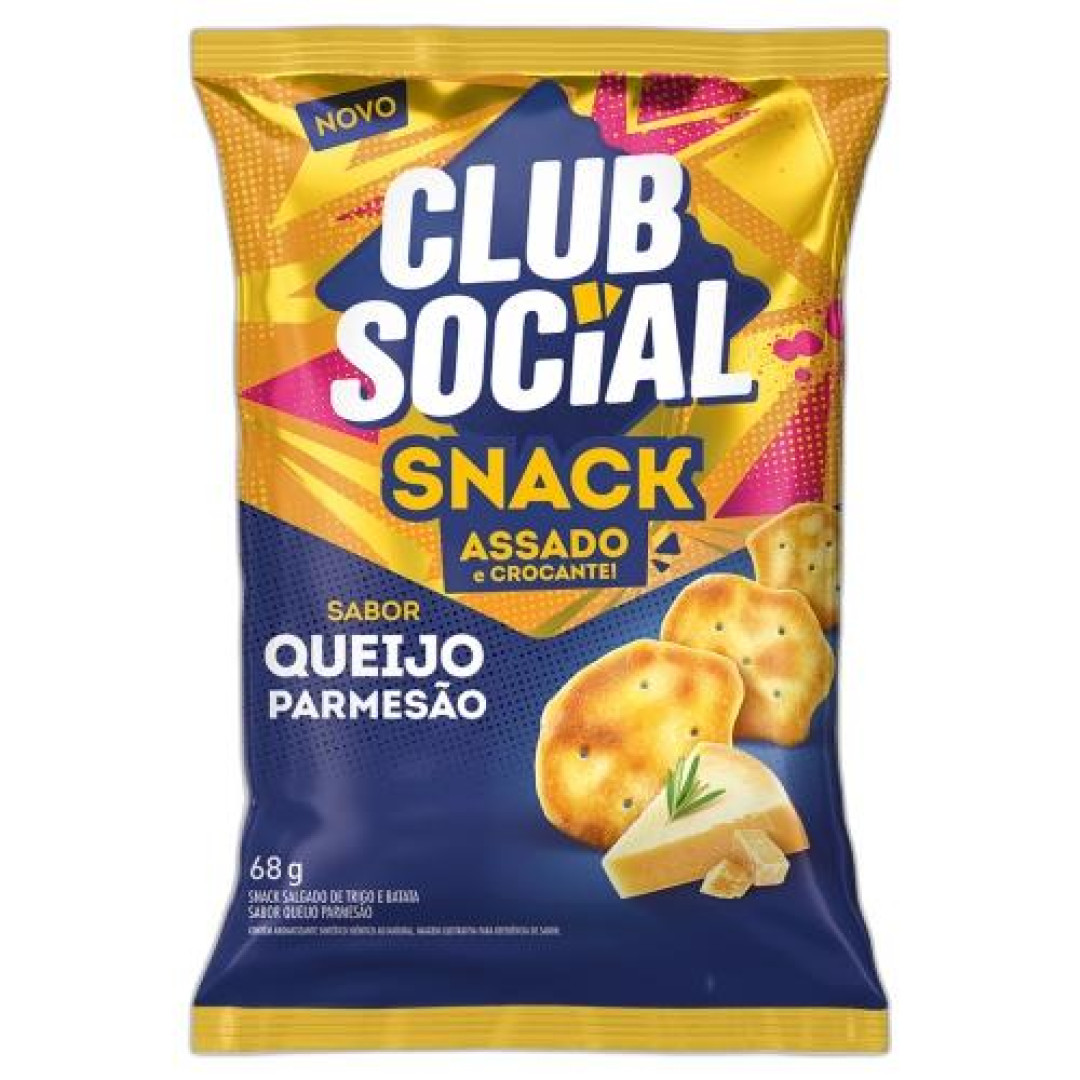 Detalhes do produto Snack Club Social 68Gr Nabisco Parmesao