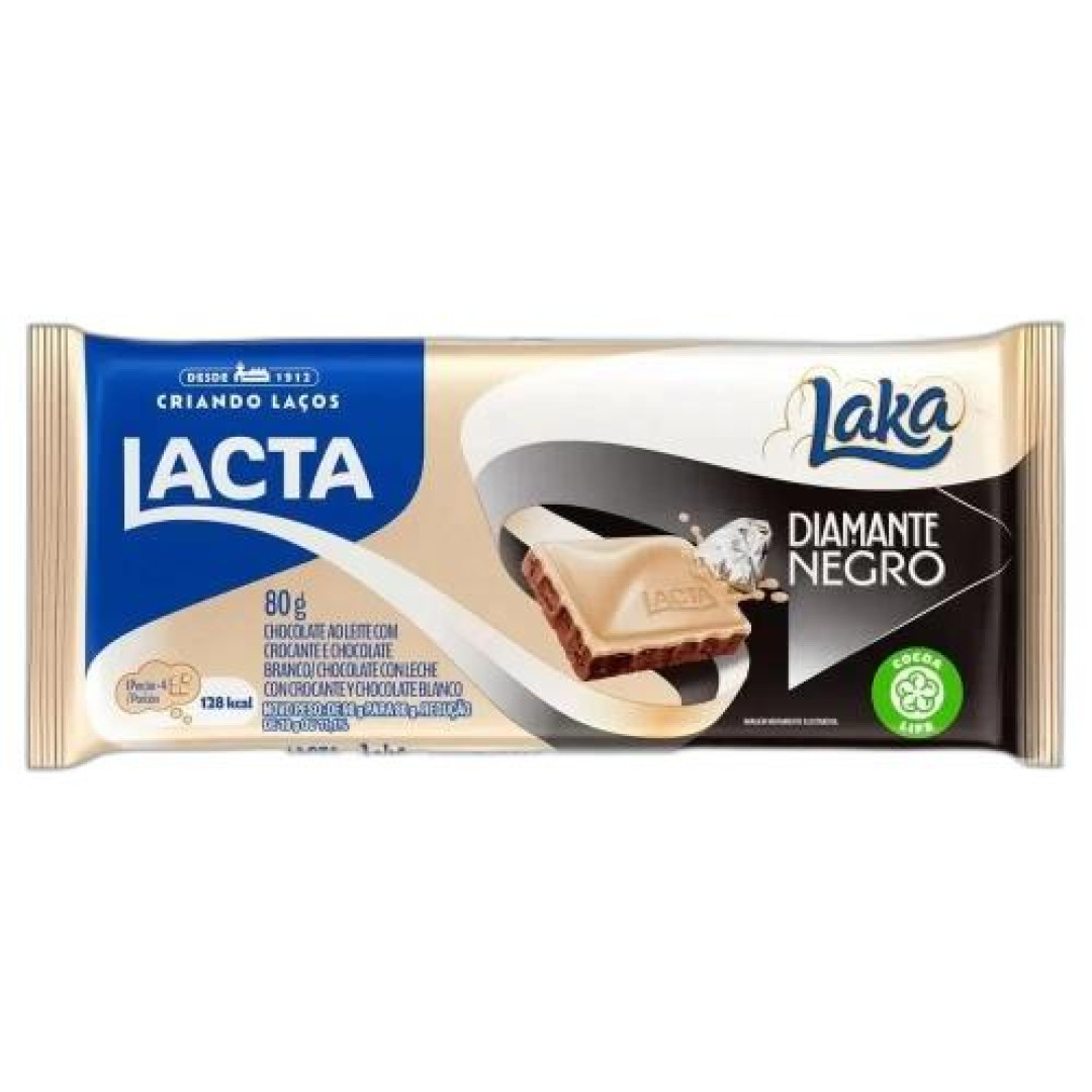 Detalhes do produto Choc Diamante Laka 80Gr Lacta Leite