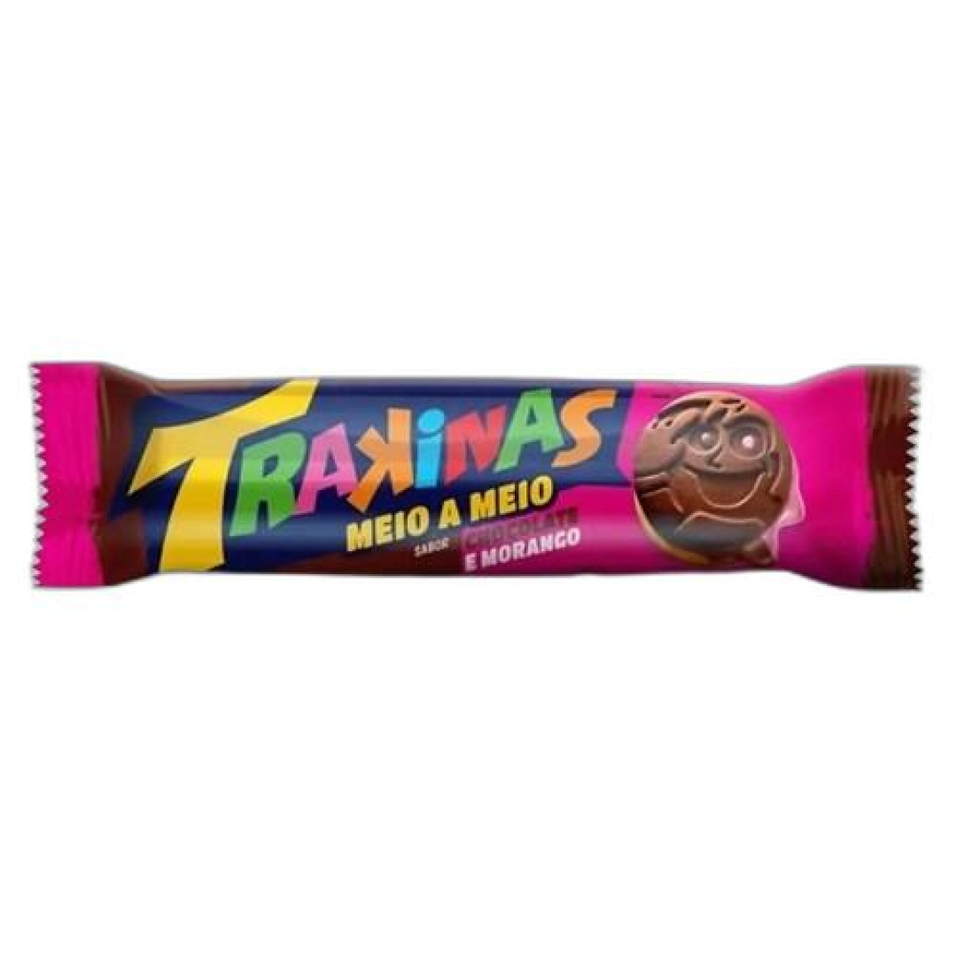 Detalhes do produto Bisc Rech Trakinas Meio A Meio 126Gr Morang.chocolat